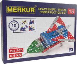 Merkur M 015 Raketoplán 195 dílků KOVOVÁ (stavebnice)