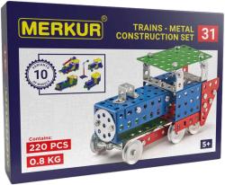 Merkur M 031 Vláček Železniční modely 220 dílků KOVOVÁ (stavebnice)