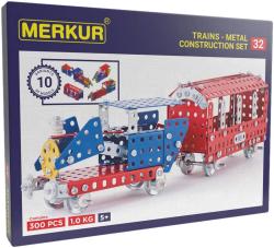 Merkur M 032 Vláček Železniční modely 300 dílků KOVOVÁ (stavebnice)