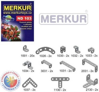 Merkur ND103 Pásky a oblouky náhradní díly pro stavebnice Merkur ND103 Pásky a oblouky náhradní díly pro stavebnice