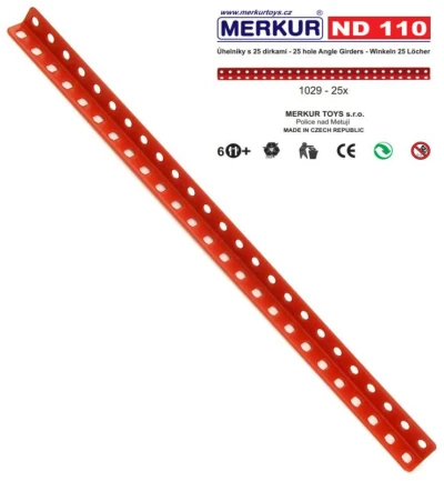 Merkur ND110 Úhelníky 25 dírek náhradní díl set 25ks KOVOVÁ (stavebnice) Merkur ND110 Úhelníky 25 dírek náhradní díl set 25ks KOVOVÁ (stavebnice)