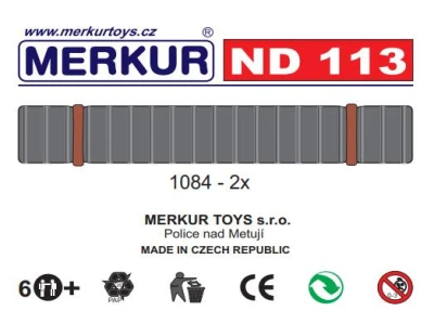 Merkur ND113 gumové pásy KOVOVÁ (stavebnice) Náhradní díl