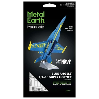 Luxusní ocelová stavebnice Prémiová série Blue Angels F/A-18 Super Hornet