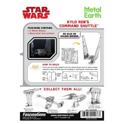 Metal Earth Luxusní ocelová stavebnice Star Wars EP 7 Kylo Rens Shuttle
