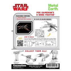 Metal Earth Luxusní ocelová stavebnice Star Wars EP 7 PD stíhačka X-Wing