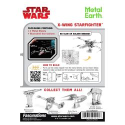 Metal Earth Luxusní ocelová stavebnice Star Wars X-Wing Fighter