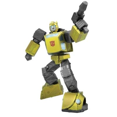 Metal Earth Luxusní ocelová stavebnice Transformers Bumblebee, barevná