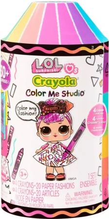 MGA L.O.L. Surprise! Loves Crayola návrhářský set panenka s pastelkami s překvapením