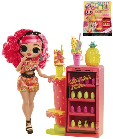 MGA L.O.L. Surprise! OMG Nehtové studio herní set s panenkou Pinky Pops MGA L.O.L. Surprise! OMG Nehtové studio herní set s panenkou Pinky Pops