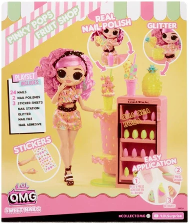 MGA L.O.L. Surprise! OMG Nehtové studio herní set s panenkou Pinky Pops