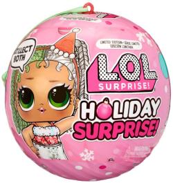 MGA L.O.L. Surprise! Panenka Holiday sváteční vánoční 8 překvapení 2 druhy v kouli