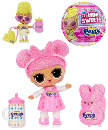 MGA L.O.L. Surprise! Panenka Loves Mini Sweets Peeps s překvapením 2 druhy v kouli MGA L.O.L. Surprise! Panenka Loves Mini Sweets Peeps s překvapením 2 druhy v kouli