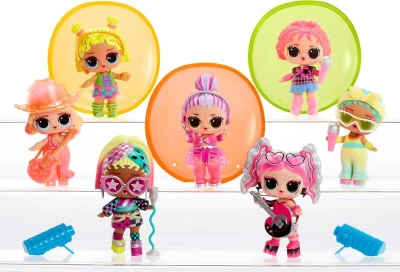 MGA L.O.L. Surprise! Panenka Neon Pop Star TV s překvapením různé druhy v kouli