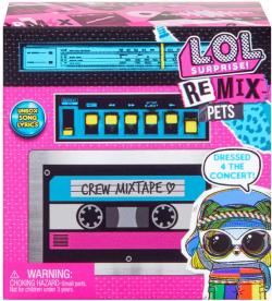 MGA L.O.L. Surprise ReMix Pets set kazeťák se zvířátkem na baterie Zvuk