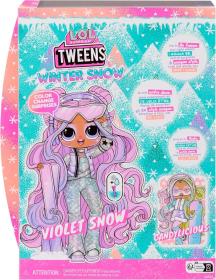 MGA L.O.L. Surprise! Tweens zimní panenka Violet Snow set s fashion doplňky