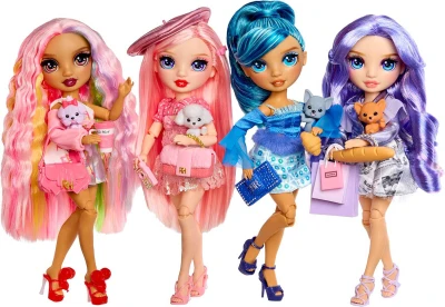 MGA RAINBOW HIGH Fashion panenka Violet v Paříži set s doplňky