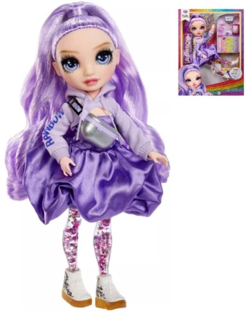 MGA RAINBOW HIGH SparkleShine fashion panenka Viola (Purple) s doplňky MGA RAINBOW HIGH SparkleShine fashion panenka Viola (Purple) s doplňky