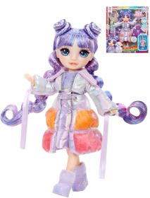 MGA RAINBOW HIGH Zimní fashion panenka Violet Villow set s doplňky