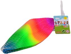 Míč duhový nafukovací gumový balónek 20cm v síťce