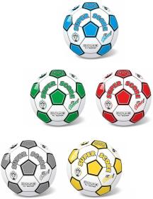 Míč fotbalový balon Super Score vel. 5 kopačák s potiskem 5 barev Míč fotbalový balon Super Score vel. 5 kopačák s potiskem 5 barev