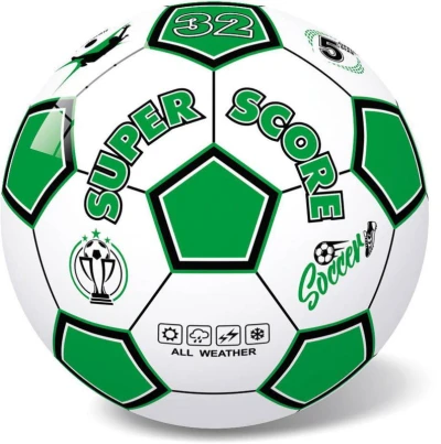 Míč fotbalový balon Super Score vel. 5 kopačák s potiskem 5 barev