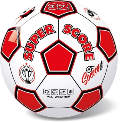 Míč fotbalový balon Super Score vel. 5 kopačák s potiskem 5 barev