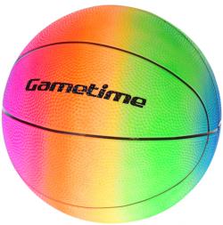 Míč Gametime baby duhový balon junior fotbal / basketbal 2 druhy