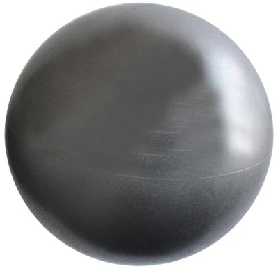 Míč overball 260mm stříbrný fitness gymball rehabilitační do 100kg