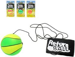Míček 6cm zábavný vracející se na gumce 4 barvy