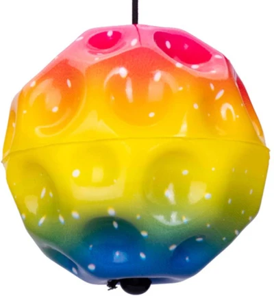 Míček Gametime soft pěnový vracející se na gumičce hoď a chyť 5 barev