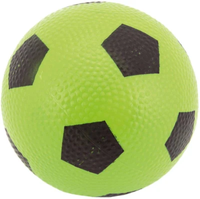 Míček gumový 12cm s potiskem (fotbalový kopačák) 6 barev