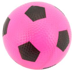 Míček gumový 12cm s potiskem (fotbalový kopačák) 6 barev