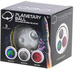 Míček měkký antistresový senzorický NASA 7cm planety 3 druhy v krabici