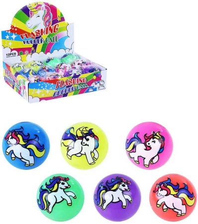 Míček skákací jednorožec skákačák balonek na baterie různé druhy Světlo Míček skákací jednorožec skákačák balonek na baterie různé druhy Světlo