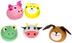 Míček soft látkový zvířátko na baterie zvuk 9 cm 5 druhů BABY Míček soft látkový zvířátko na baterie zvuk 9 cm 5 druhů BABY