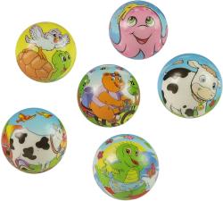 Míček soft pěnový zvířátka 6cm lehký barevný balónek 6 druhů