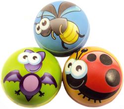 Míček soft pěnový zvířátko 10cm veselý balonek s potiskem 6 druhů