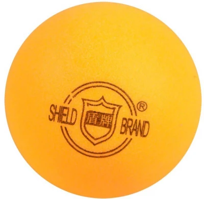 Míčky na stolní tenis ping pong Shield 101 oranžové 4cm set 6ks krabička