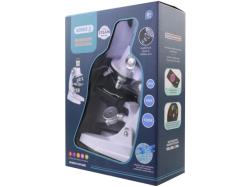 Mikroskop dětský střední zvětšení až 1200x na baterie v krabici