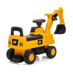 Milly Mally Dětské odrážedlo bagr se zvukem CAT Excavator žlutý