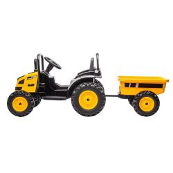 Milly Mally Elektrický traktor s vlečkou Farmer žlutý