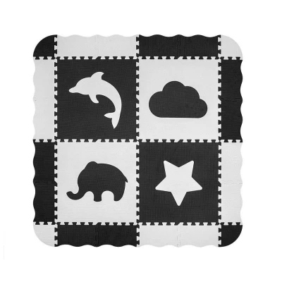 MILLY MALLY Pěnové puzzle podložka ohrádka Jolly 2x2 Grey MILLY MALLY Pěnové puzzle podložka ohrádka Jolly 2x2 Grey