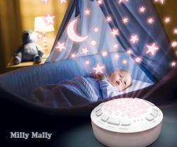 MILLY MALLY Plyšový usínáček panda s projektorem