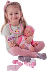 Miminko nemocné 36cm panenka s lékařskými doplňky na baterie Světlo Zvuk