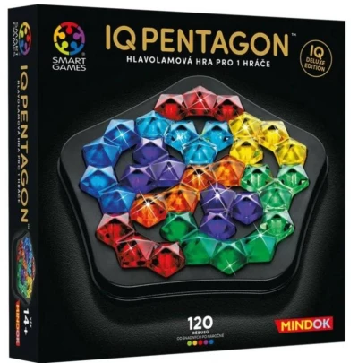 Mindok Hlavolamová hra SMART GAMES IQ Deluxe-Pentagon 120 rébusů