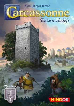 Mindok HRA Carcassonne: Věže a zloději 4. rozšíření (2025) Mindok HRA Carcassonne: Věže a zloději 4. rozšíření (2025)