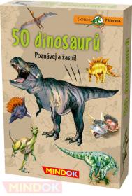 Mindok HRA kvízová Expedice Příroda: 50 druhů dinosaurů naučná Mindok HRA kvízová Expedice Příroda: 50 druhů dinosaurů naučná