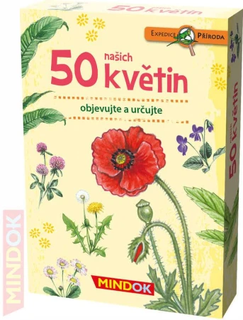 Mindok HRA kvízová Expedice Příroda: 50 našich květin naučná Mindok HRA kvízová Expedice Příroda: 50 našich květin naučná