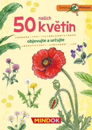 Mindok HRA kvízová Expedice Příroda: 50 našich květin naučná