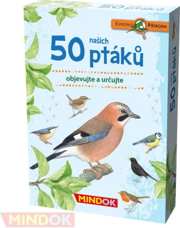 Mindok HRA kvízová Expedice Příroda: 50 našich ptáků naučná Mindok HRA kvízová Expedice Příroda: 50 našich ptáků naučná